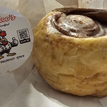 Sweet Roo’s - Huge cinnamon roll. - Breakfast & Brunch Near Me - Vian, Oklahoma Sweet Roo’s - Huge cinnamon roll. - Breakfast & Brunch Near Me - Vian, Oklahoma