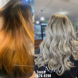 Before and After  Hair Color Transformation .