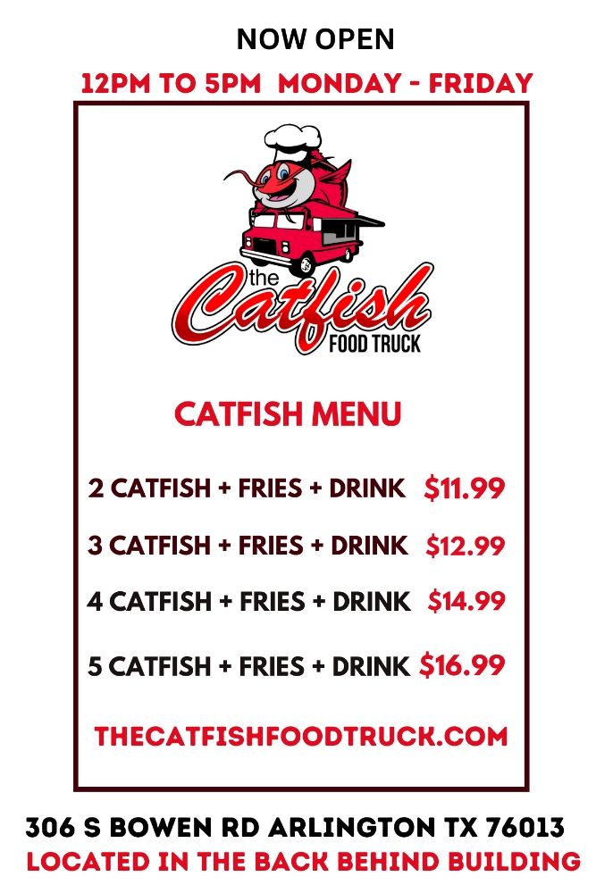 THE CATFISH FOOD TRUCK 306 S Bowen Rd, Arlington, Texas Food Trucks