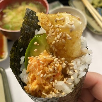 Light & Healthy Sushi Bar - Shrimp tempura hand roll - Sushi Bars Near Me - Newhall, California