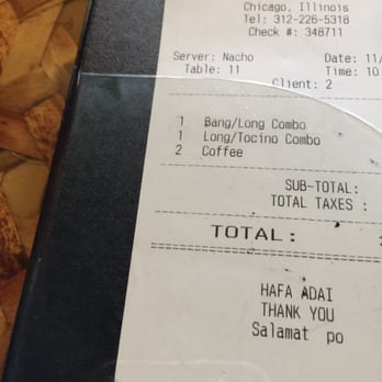 Uncle Mike's Place - Salamat means thank you (nice touch) - Breakfast & Brunch Near Me - Chicago, Illinois Uncle Mike's Place - Salamat means thank you (nice touch) - Breakfast & Brunch Near Me - Chicago, Illinois