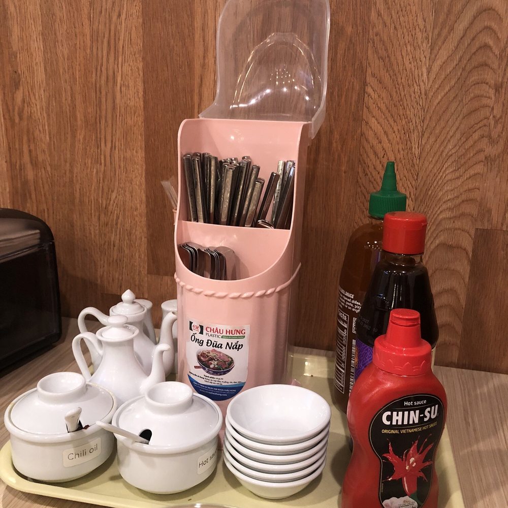 SaiGon Nho - Condiments and utensils on the side - Vietnamese Near Me - Fairfield, California SaiGon Nho - Condiments and utensils on the side - Vietnamese Near Me - Fairfield, California