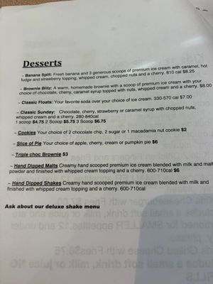 Menu photo 4 Penny's Diner Dunsmuir, CA