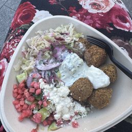 naya bowl with falafel