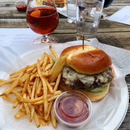 Wagyu burger + fries