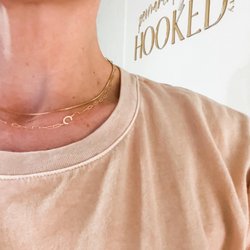 Permanently Hooked Jewelry - Permanent dainty chains with letter connectors now available!