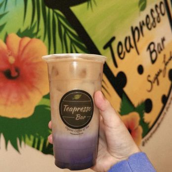 Teapresso Bar - Large Taro Latte - Coffee & Tea Near Me - Sugar Land, Texas Teapresso Bar - Large Taro Latte - Coffee & Tea Near Me - Sugar Land, Texas