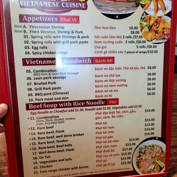 999 Phở - Menu 1 of 4, Sept 2024. - Vietnamese Near Me - Reno, Nevada