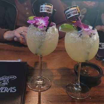 Kalaveras-Temecula - Delicious and pretty Cadillac margaritas - New Mexican Cuisine Near Me - Temecula, California