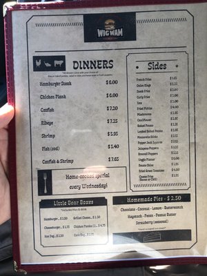 Menu photo 2 Wigwam Drive-In Ravenna, KY