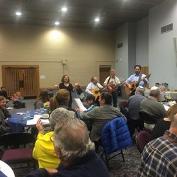 Temple Beth Emeth - After services sing-along.