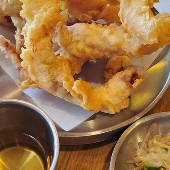 Roll House - Deep fried squid. They were cut into thick slices and battered fried. - Korean Near Me - Santa Clara, California Roll House - Deep fried squid. They were cut into thick slices and battered fried. - Korean Near Me - Santa Clara, California