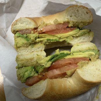 The Posh Bagel - Sourdough with spicy hummus avocado and tomato - Bagels Near Me - Davis, California