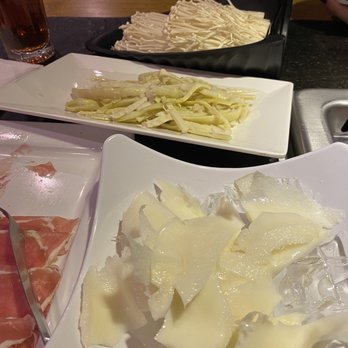 Morals Village - Enoki mushrooms (back), bamboo (center), cow throat (front) - Hot Pot Near Me - Somerset, New Jersey Morals Village - Enoki mushrooms (back), bamboo (center), cow throat (front) - Hot Pot Near Me - Somerset, New Jersey