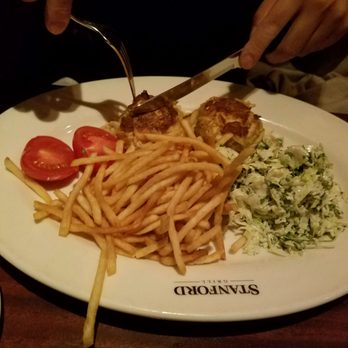 Glenwood's - Crab cake and really crispy fries - American Near Me - Columbia, Maryland Glenwood's - Crab cake and really crispy fries - American Near Me - Columbia, Maryland