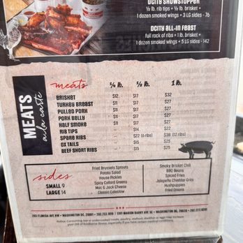 DCity Smokehouse - Menu - Barbeque Near Me - Washington, DC, District of Columbia