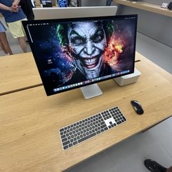 Apple Store - Greenwich Avenue - What is this. My son opened the computer and was frightened by the jonkler. Please fix this or my husband will report you.