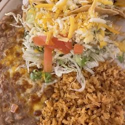 Two shredded beef tacos