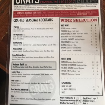 GRAY'S On Main - Bars Near Me - Franklin, Tennessee