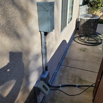 Eric's Lighting and Electrical Service - Wall install of junction box and conduit and flex hose power to spa - Electricians Near Me Eric's Lighting and Electrical Service - Wall install of junction box and conduit and flex hose power to spa - Electricians Near Me
