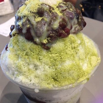 Paris Baguette - green tea shaved ice - Coffee & Tea Near Me - Milpitas, California