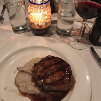 Casbah - Pork chop with braised kale and butternut squash risotto - Greek Near Me - Pittsburgh, Pennsylvania Casbah - Pork chop with braised kale and butternut squash risotto - Greek Near Me - Pittsburgh, Pennsylvania