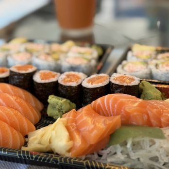 Omakase Asian Cuisine - Salmon Lover -- and California roll BOGO. Salad not shown. - Chinese Near Me - Riverview, Florida Omakase Asian Cuisine - Salmon Lover -- and California roll BOGO. Salad not shown. - Chinese Near Me - Riverview, Florida