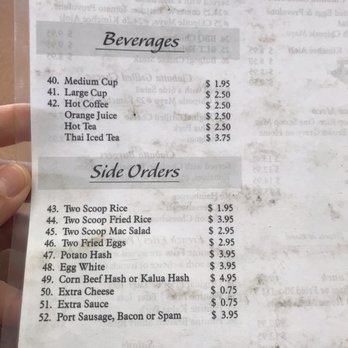 Button Up Cafe - 11.3.18 menu back panel - Breakfast & Brunch Near Me - Pearl City, Hawaii