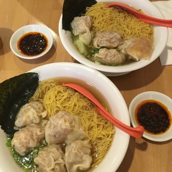 Duck Wong - Wonton noodle soup and chili oil on the side :) - Cantonese Near Me - Brooklyn, New York