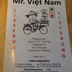 Mr. Vietnam - Speisekarte1