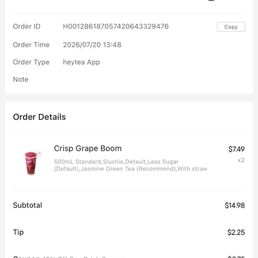Cancelled order Cancelled order