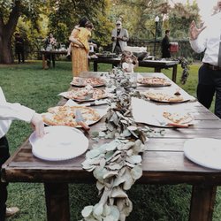 Wasatch Event Services - A table we served and kept restocked at one of our clients weddings.