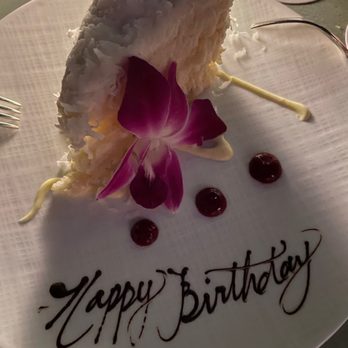 House Without A Key - Halekulanis Signature Coconut Cak - delicious!! - Seafood Near Me - Honolulu, Hawaii