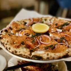 Great White - Smoked salmon pizza