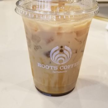Roots Coffee - Caramel Ice Latte - Coffee & Tea Near Me - Sacramento, California Roots Coffee - Caramel Ice Latte - Coffee & Tea Near Me - Sacramento, California