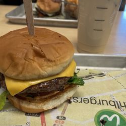 Wahlburgers @ Hy-Vee - Perfectly cooked Our Burger! Yum!