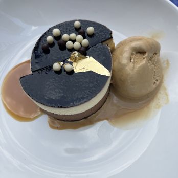 Rochambeau - Chocolate & Vanilla Mousse - French Near Me - Boston, Massachusetts Rochambeau - Chocolate & Vanilla Mousse - French Near Me - Boston, Massachusetts