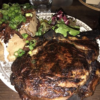 Old Place - Baked Potato w Rib eye bone in - American Near Me - Cornell, California