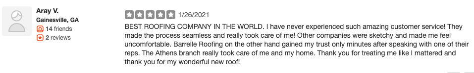 Slide of Barrelle Roofing