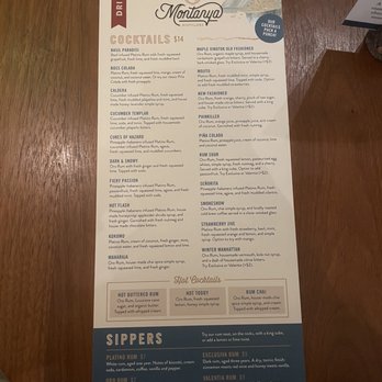 Montanya Distillers - Menu - Cocktail Bars Near Me - Crested Butte, Colorado Montanya Distillers - Menu - Cocktail Bars Near Me - Crested Butte, Colorado