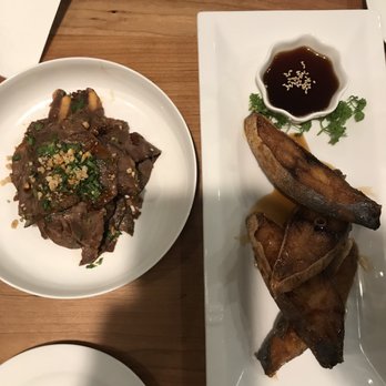 LUVI Restaurant - Left: mala holla, Right: fried collar (Both served cold) - Asian Fusion Near Me - New Orleans, Louisiana LUVI Restaurant - Left: mala holla, Right: fried collar (Both served cold) - Asian Fusion Near Me - New Orleans, Louisiana