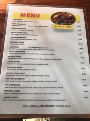 Menu photo 2 Town Burger Greenfield, CA Menu photo 2 Town Burger Greenfield, CA