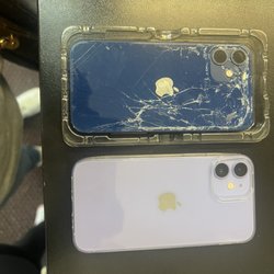 Quick Communications - IPhone 12 mini. From blue to purple