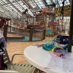 Water Park at the Villages - Just sitting down waiting to go back out and have some more fun