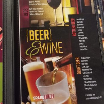 Spare Time Bristol - Laneside menu - Laser Tag Near Me - Bristol, Connecticut