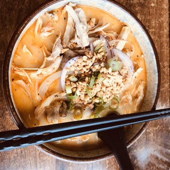 Saigon Kingdom - Laksa. More like Khaw Soi... not as much coconut milk. - Vietnamese Near Me - Queenstown, OTA Saigon Kingdom - Laksa. More like Khaw Soi... not as much coconut milk. - Vietnamese Near Me - Queenstown, OTA