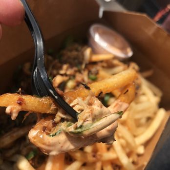 Monkey King At the Brewery - Needed to take a legit photo of my bite from the crab fries: jalapeño, remoulade, fries, and crab! - Cajun/Creole Near Me - Alameda, California Monkey King At the Brewery - Needed to take a legit photo of my bite from the crab fries: jalapeño, remoulade, fries, and crab! - Cajun/Creole Near Me - Alameda, California