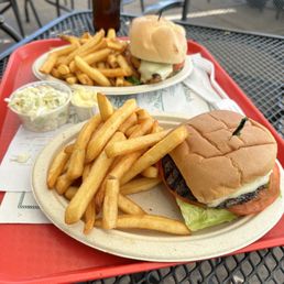 1/3 lb. Cheeseburger and Grilled Chicken Breast Sandwich