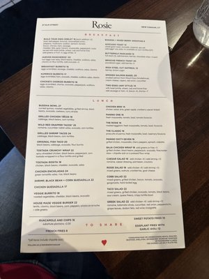 Menu photo 1 Rosie New Canaan, CT Menu photo 1 Rosie New Canaan, CT