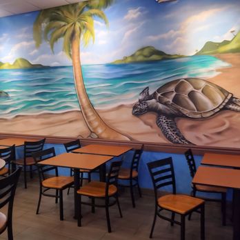 Love Hawaiian BBQ - a mural of a turtle on the beach - Hawaiian Near Me - Glendale, Arizona Love Hawaiian BBQ - a mural of a turtle on the beach - Hawaiian Near Me - Glendale, Arizona
